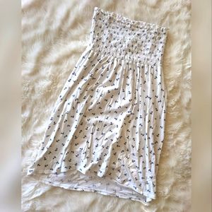 Strapless Elastic Mini Dress